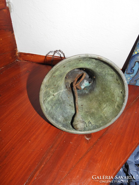 Large antique bronze bell - bell size 16!