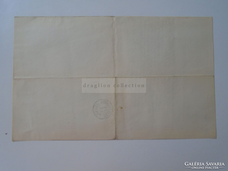 ZA391.9 Régi dokumentum  Budapest Bachát Dániel lelkész főesperes - 1876 Laczlavik József