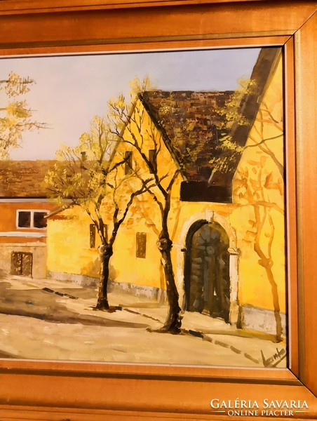 Fk/176 - painting by painter György lantos - autumn trees