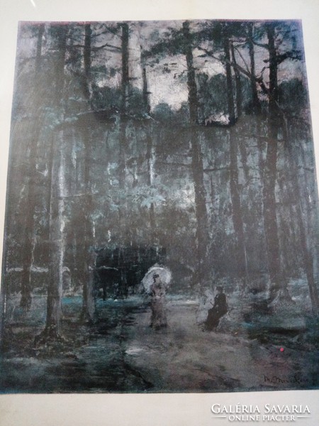 Munkácsy mihály forest road 1872 oil.