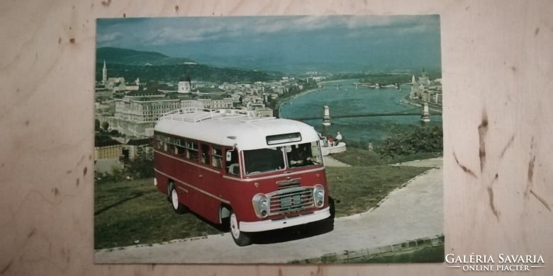 Retro ikarus bus postcards 7 pcs