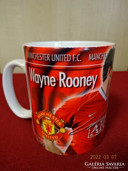 English porcelain cup. Manchester united fc. - Wayne rooney - 2006/2007 He has! Jókai.