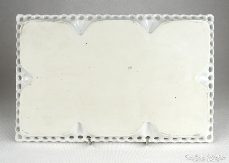 1H859 Régi porcelán kínáló tálca 29.5 cm