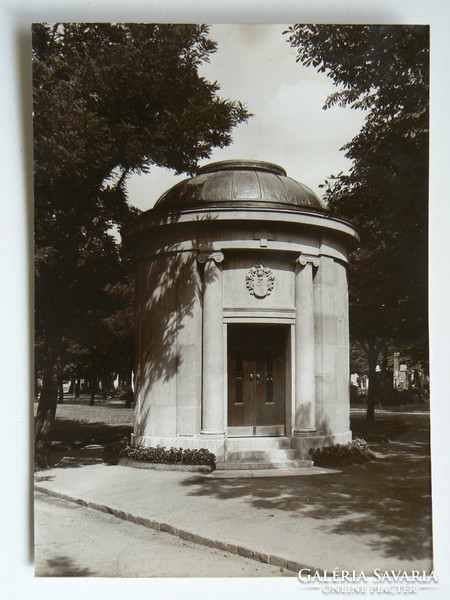 Built memorial site 1938, béla steenger stonemason, large photo (17.5x13 cm) original