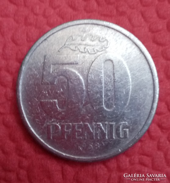 50 German pfennig 1958