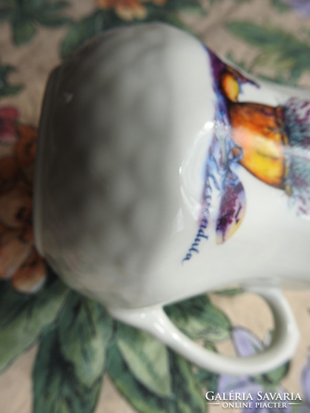 Lavender patterned belly mug - witeg stone cartilage