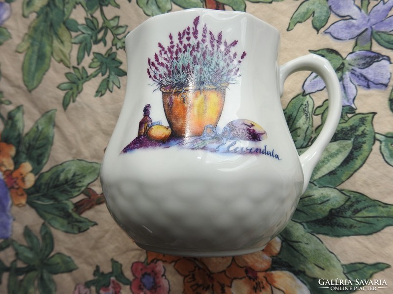 Lavender patterned belly mug - witeg stone cartilage