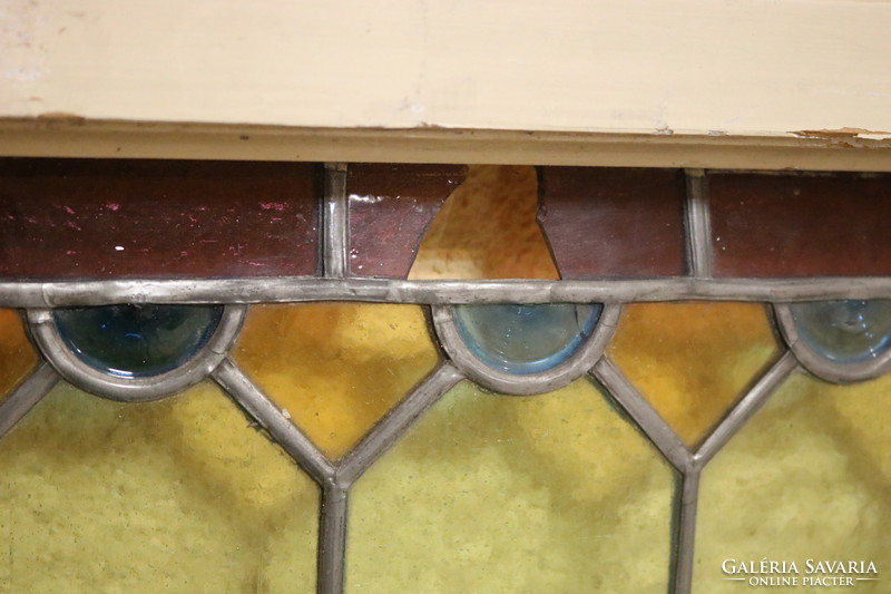 3 pcs stained glass window sash (one set)