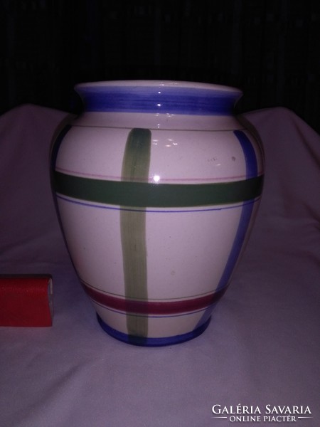 Retro, öblös kerámia váza - 20 cm