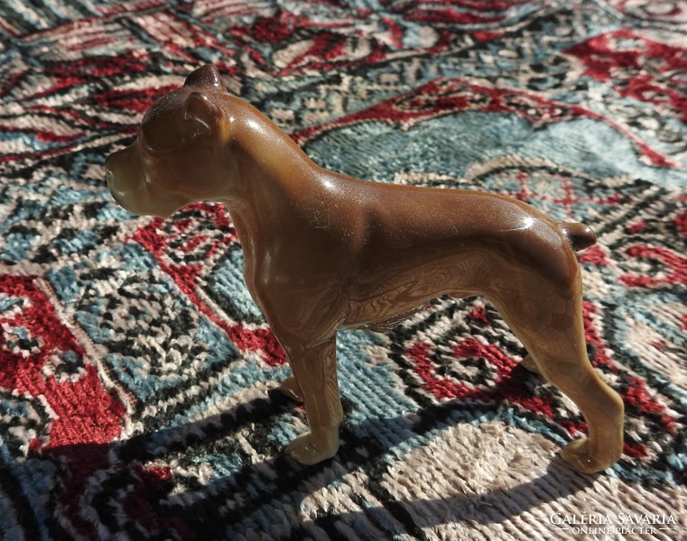 Metzler & Ortloff porcelán szobor - bulldog