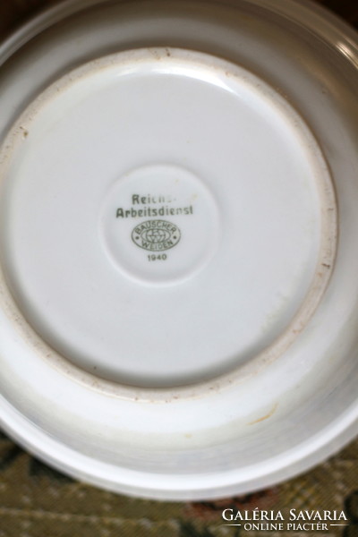 Bauscher Weiden reichsarbeitsdienst from the Second World War 1940 marked porcelain bowl