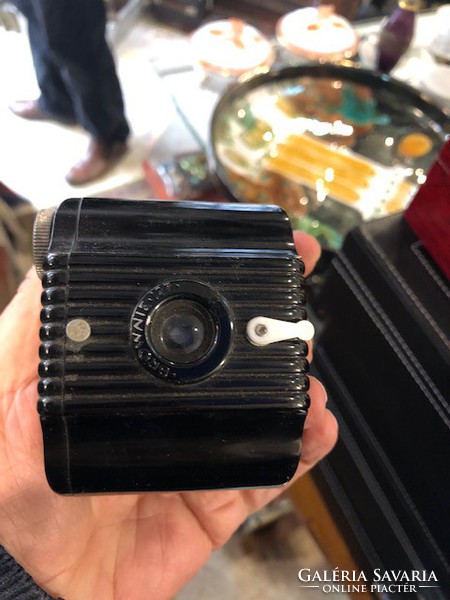 Brownie kodak old camera from the 50s with case.