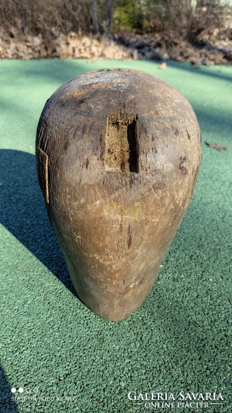 Now at a special price! Rare antique millinery head carved wooden hat wig pattern head sculpture from the 19th century