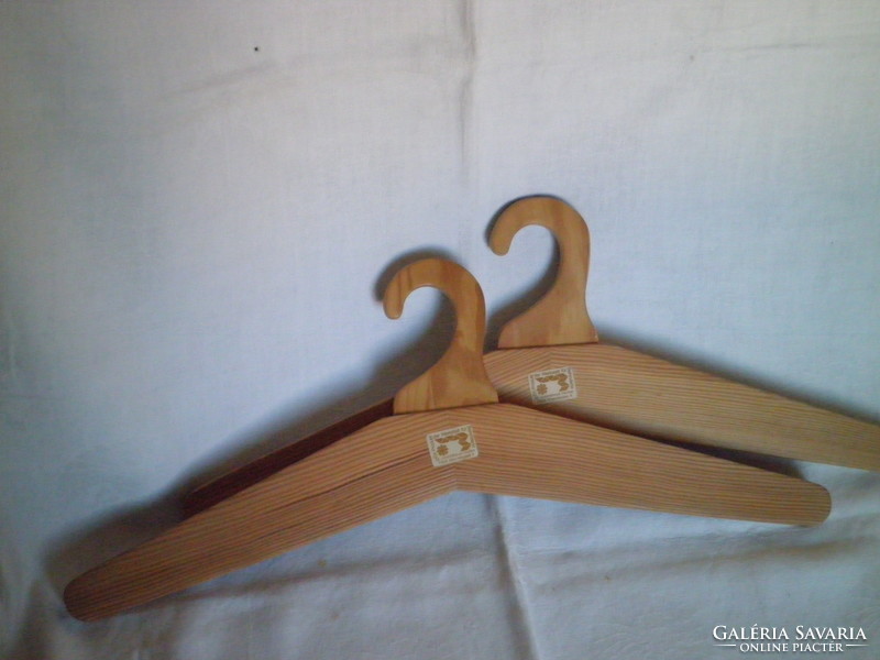 2 pcs old german wooden clothes hanger