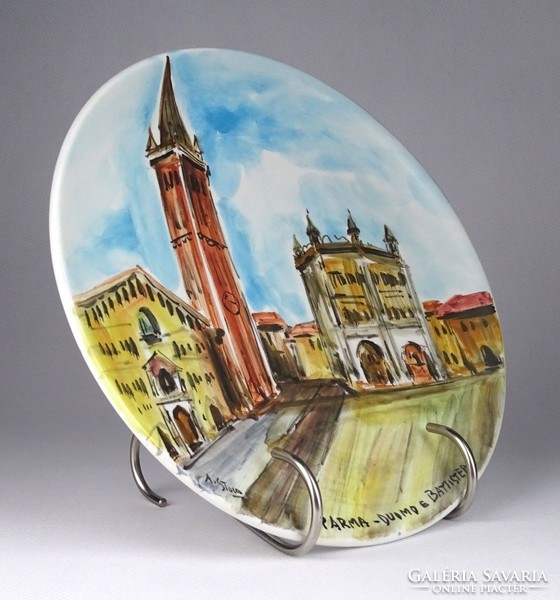 1H943 a. Stocco: ceramic plate of the Baptistery of Parma 21.5 Cm