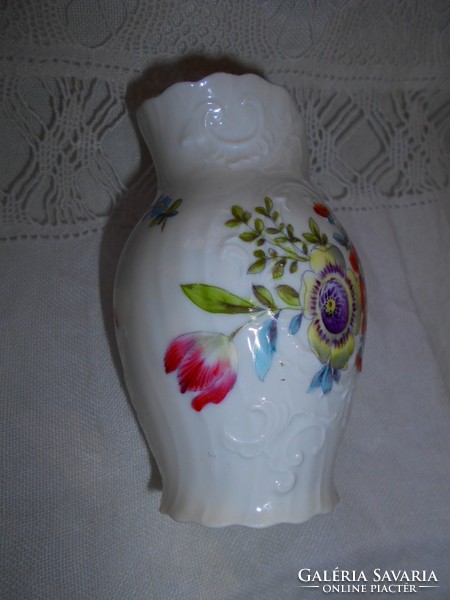 Antik Bécsi (altwien) porcelán kézi festett  tejszínes kancsó