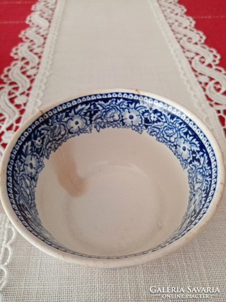 Antique 19th century petrus regout maastricht castillo blue - white Dutch porcelain tea cup mug