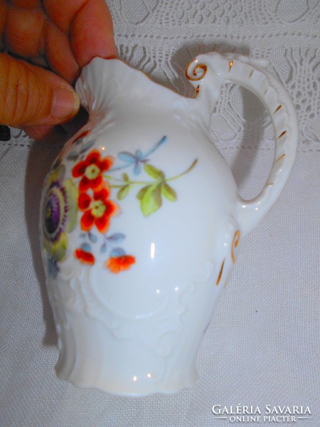 Antique Viennese (altwien) porcelain hand painted cream jug