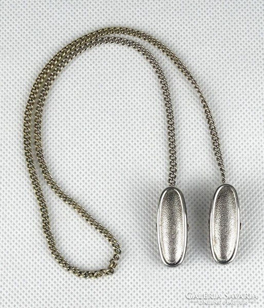1H708 antique figaro accessory bib holder clip chain 46 cm