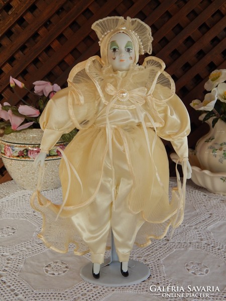 Venetian harleqiun porcelain doll