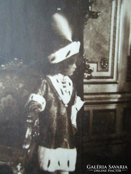 HABSBURG OTTÓ KORONA HERCEG TRÓNÖRÖKÖS IV. Károly király 1916 KORONÁZÁS BUDA KORABELI FOTÓ -KÉPESLAP