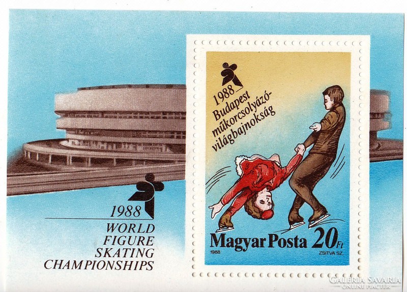 Hungary commemorative stamp block 1988