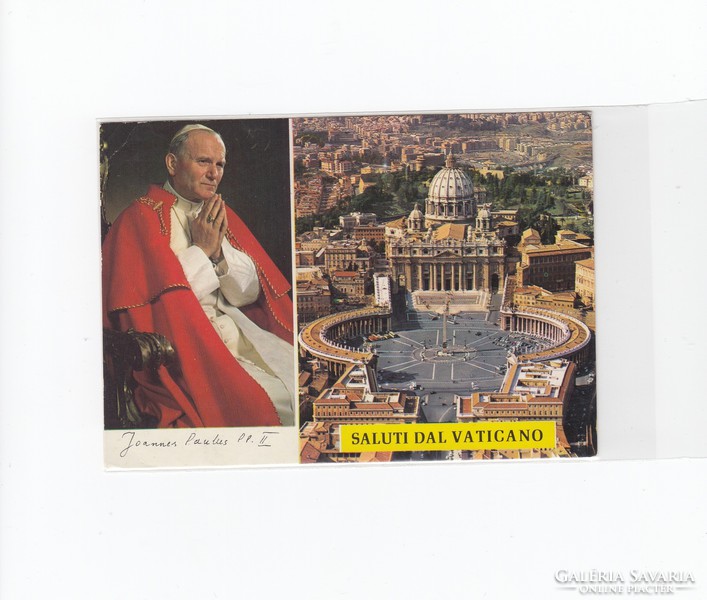 Üdvözlő képeslap a Vatikánból
