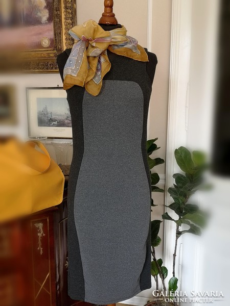 Next 38's highlighter knit dress, combined gray style