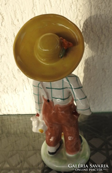 Néger fiú - kerámia figura - képzőművészeti termék