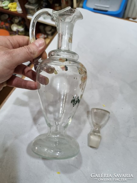 Old glass spout