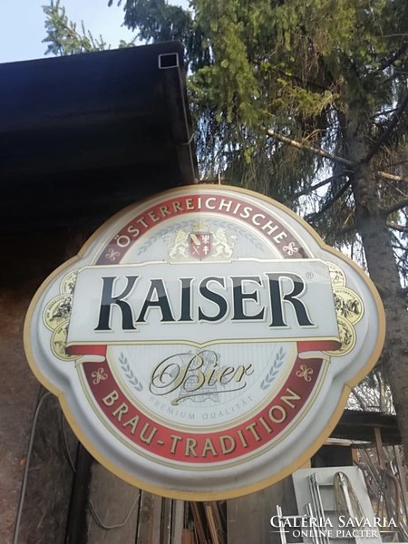 Kaiser large illuminated billboard with wall bracket