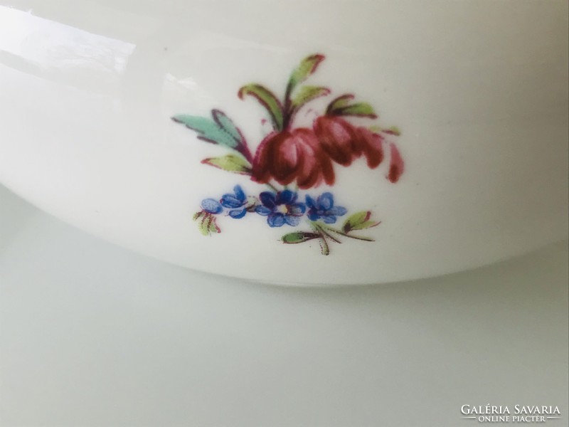 Hollóház porcelain sugar bowl, diameter 11.5 cm