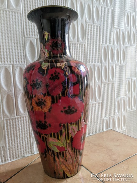 Multi-fire zsolnay floor vase (52cm)