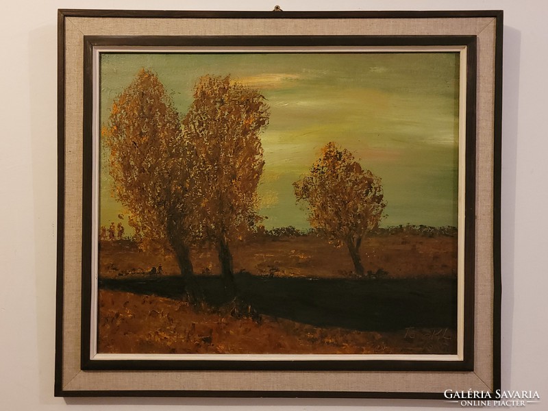 Turkish l. Rural landscape painting