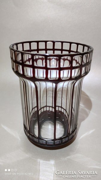 Antique Arts and Crafts Jugendstil Otto Prutscher glass lamp bulb rarity from 1907