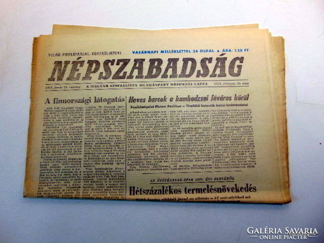 1971 január 24  /  Népszabadság  /  Szülinapra eredeti újság :-) Ssz.:  20535