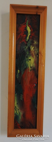 Elizabeth Balogh - large fire enamel picture (51 cm x 14 cm) - on the wall?