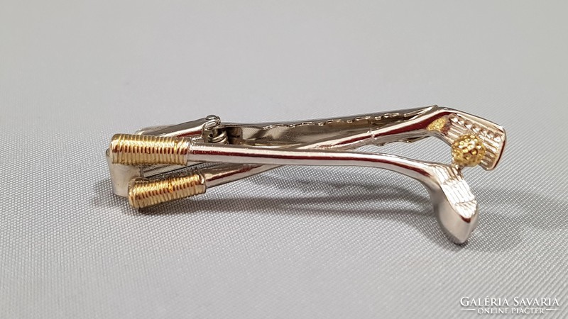 Silver tie clip, tie pin
