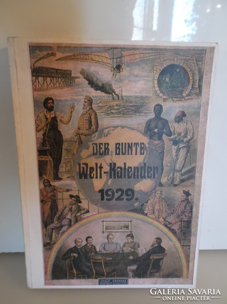 Könyv - 1929 - DER BUNTE WELT - KALENDER - 24 x 17 cm NÉMET