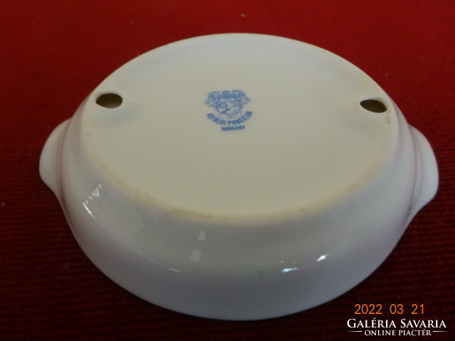 Great Plain porcelain ashtray, rosehip pattern, diameter 9 cm. He has! Jókai.