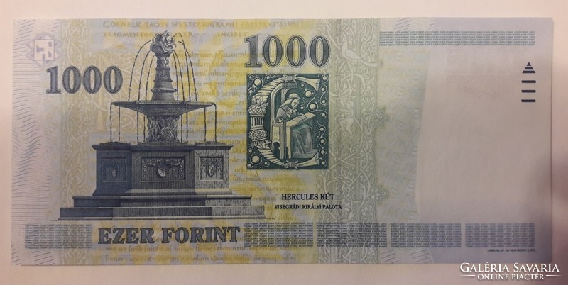 1000 thousand forint banknote millennium 2000 