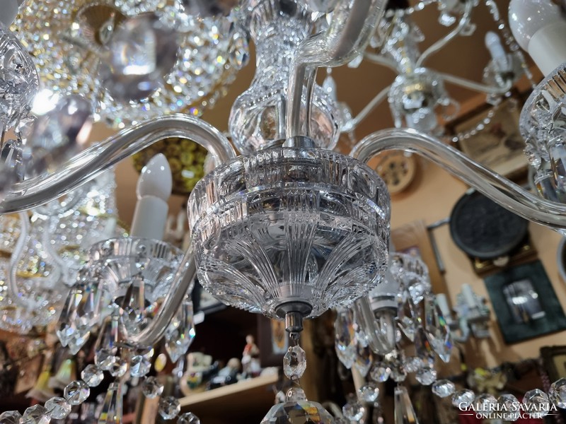 5-piece art deco crystal chandelier