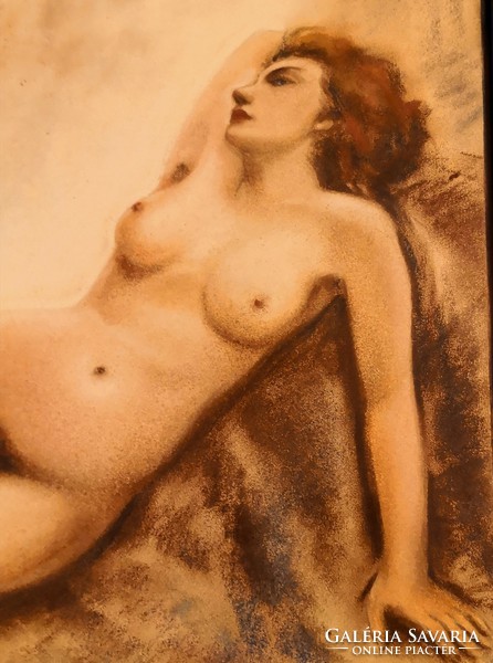 Fk/177 - hoffmann antal painter - female nude painting