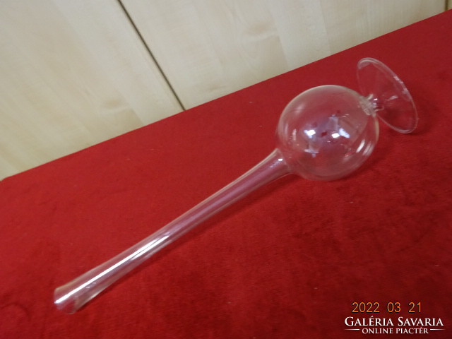 Glass test tube or vase, height 36,5 cm. He has! Jókai.