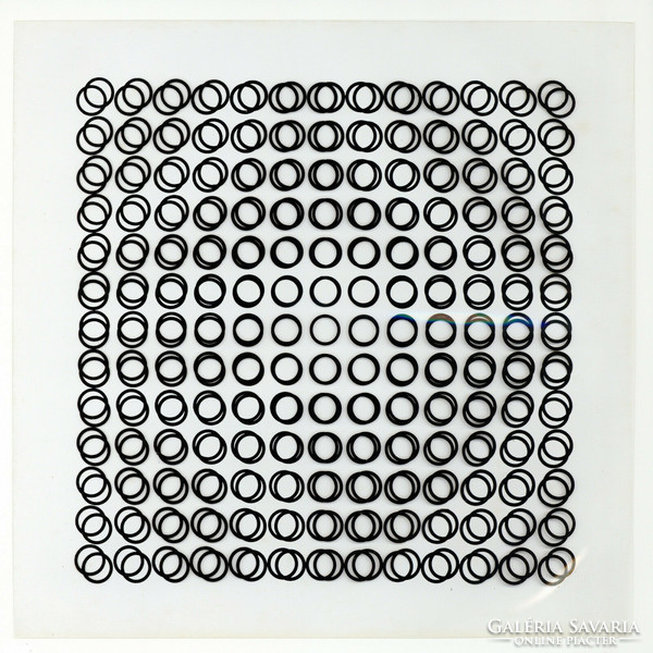 Victor Vasarely 3D kinetikus képek 1973 - I. kép - Fehér