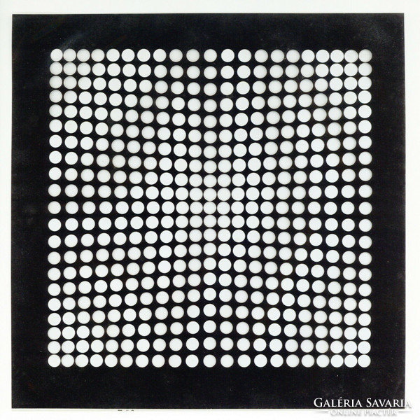 Victor Vasarely 3D kinetikus képek 1973 - II. kép - Fekete