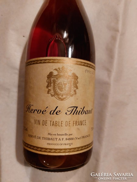 Hervé de thibaut French wine 1992 vintage