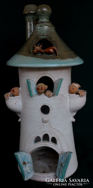DT/041 - Baksa Gyöngyi keramikus – CSOK kerámia meseház