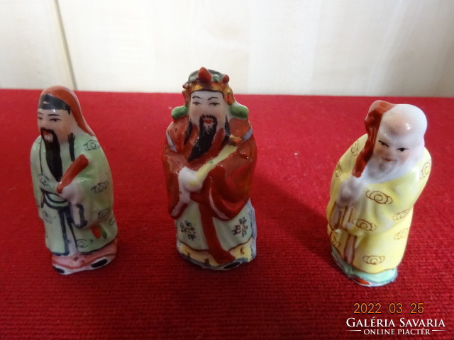 Kínai porcelán figura, a három keleti bölcs egyben eladó. Vanneki! Jókai.
