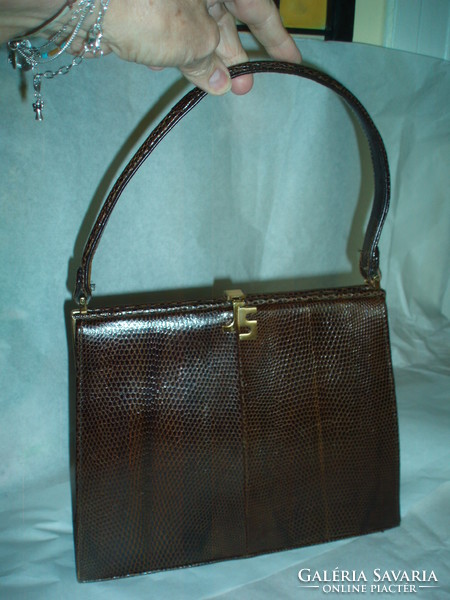 Vintage lizard handbag